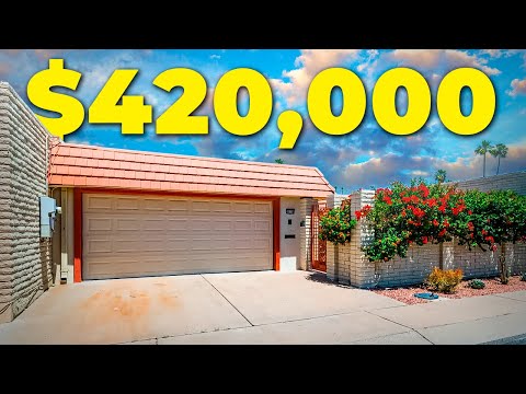 Tour a 55+ Phoenix Arizona Townhome w/2 LARGE Patios & Golf