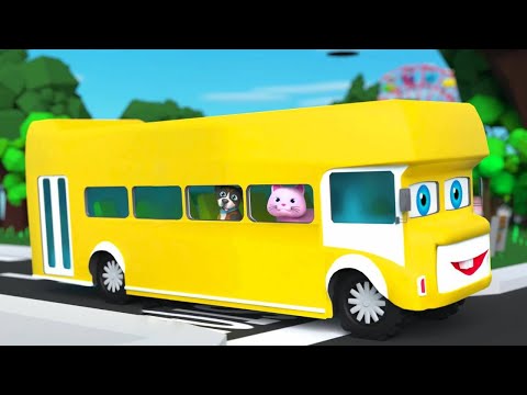 In The Bus Song | Cat n Dog Take a Bus Ride | Nursery Rhymes and Kids Songs | Pilli Go Rhymes