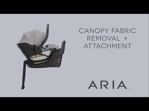 UPPAbaby Aria Infant Car Seat – Canopy Fabric Removal + Attachment