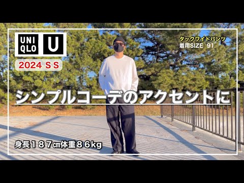 【UNIQLO U】大人も楽しめるワイドパンツでした。結局何とでも合わせやすいタックワイドパンツ｜91をレビュー