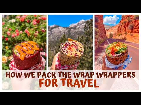 How we pack our raw vegan wraps for travel (camping, road trips, air travel, etc)