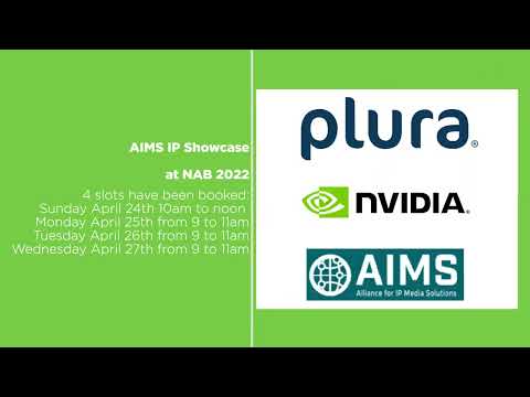 TRUE IP 25GbE PLURA solution at AIMS IP Showcase with NVIDIA Rivermax at NAB 2022