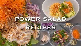 Power Salad Recipes |パワーサラダレシピ 絶品自家製ドレッシング ハニーマスタードケールサラダ/ クリスピーアジアンサラダ