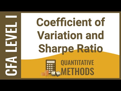 CFA Level I Quant - Coefficient of Variation and Sharpe Ratio