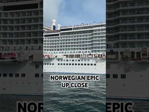 Norwegian Epic in Corfu #norwegiancruiseline #norwegianepic