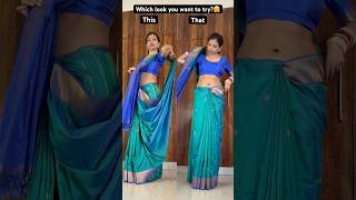 Teej special saree style 🤗 #saree #fashion #trending #viral #youtubeshorts #shorts #ytshorts #trend