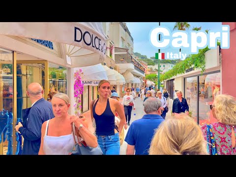 Capri, Italy 🇮🇹 - Summer 2024 - 4K 60fps HDR Walking Tour