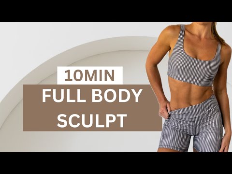 DAY 10: 10 MIN FULL BODY SCULPT WORKOUT || Using Weights