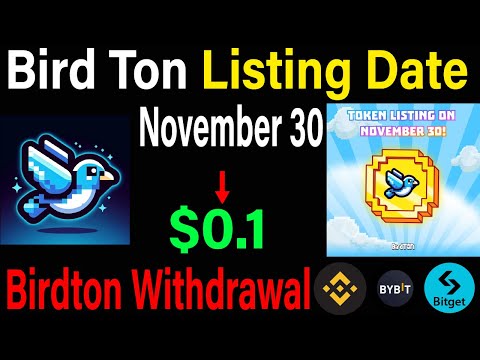 Bird Ton Listing Date & Withdrawal Confirmed | Bird Ton Airdrop New Eligibility Criteria | #crypto