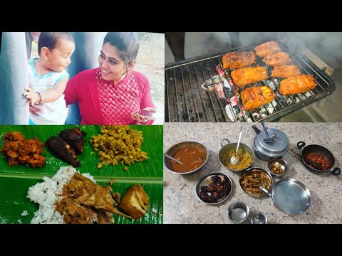 First time try Fish BBQ at Amma house / Day in my life in amma veedu #fishbbq #virundhu #diml #myd