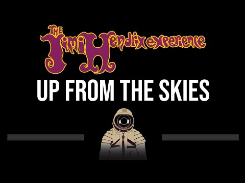 Jimi Hendrix • Up From The Skies (CC) 🎤 [Karaoke] [Instrumental]