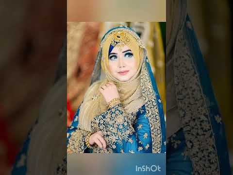 Beautiful Muslims hijab bridals look short video #bridal #hijab #shorts