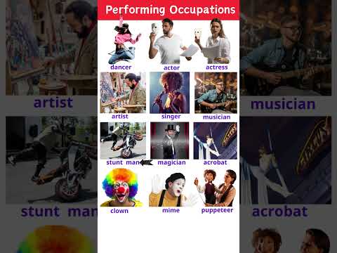 Perfoming Occupations #speakingenglish #english #learnenglish #englishconversation #spokenenglish