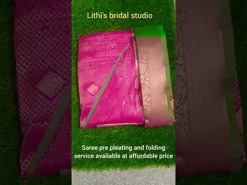 Saree pre pleating folding tamil #shorts #trending