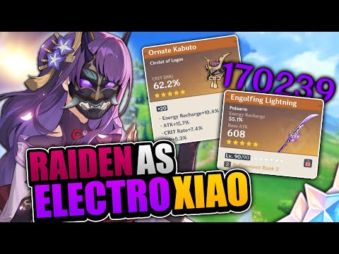 I Built RAIDEN as an ELECTRO XIAO in Genshin...