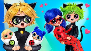 Ladybug Story: Cat Noir or Claw Noir? 32 LOL OMG DIYs