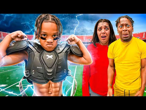 THE #1 YOUTH FOOTBALL PLAYER IN THE COUNTRY GOES CRAZY IN THE THUNDERSTORM **HE'S UNSTOPPABLE**