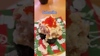 초밥 크리스마스 트리 sushi xmas tree 寿司のクリスマスツリー #japanesefood  #subscribe #food #travel