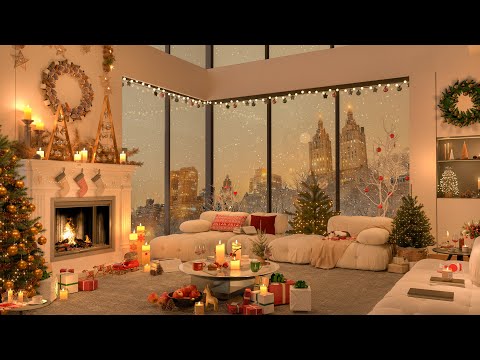 Christmas Jazz Relaxation 2025 🎄 | Cozy Fireplace Sounds & Smooth Melodies for Sleep & Comfort