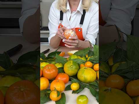 Лайфхак для чистки мандаринов 🍊