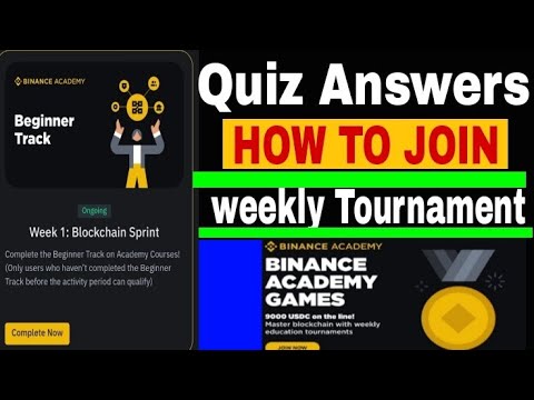 Binance Academy Weekly Tournament Binance Academy Quiz Answers #freecrypto