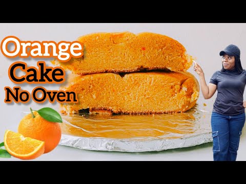 No Oven Moist Orange Cake | Soft and Fluffy cake recipe