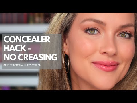 CONCEALER HACK - NO CREASING UNDER EYES HOW TO COVER DARK CIRCLES