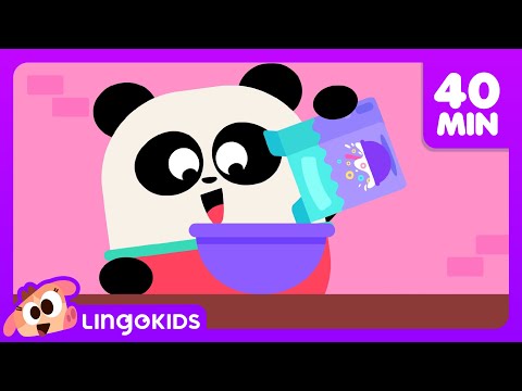 SHARING IS CARING 💚🐼 + Elliot's Favorite Songs for Kids | Lingokids