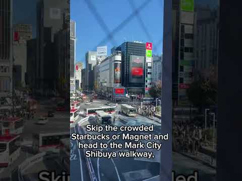 Free Hidden Lookout with a Stunning View of Shibuya Scramble Crossing