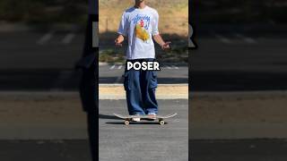 How POSERS push for speed?! #skateboarding #skate #sk8 #shorts