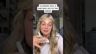 Glossier haul and wedding dress story #glossierboston #newburystreet #lelite #shesaidyestothedress #