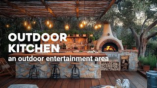 Stylish Outdoor Kitchen Designs: An Outdoor Entertainment Area Ideas