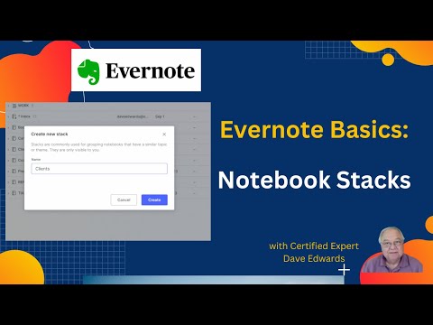 Evernote Basics: Notebook Stacks