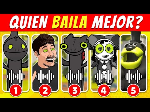 ¿Adivina quien BAILA…? Memes DESDENTADOS | MrBeast, Ronaldo, Freddy Fazbear, Otamatone