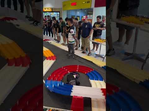 Tamiya mini4wd Open class speed run unli jump then break! Team battle race