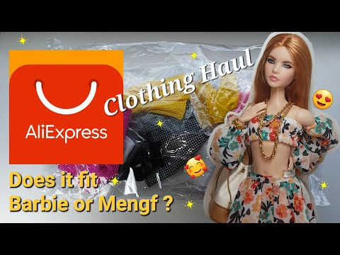 Barbie Clothing Haul from Aliexpress - does it fit Barbie standard mtm, curvy and Mengf?