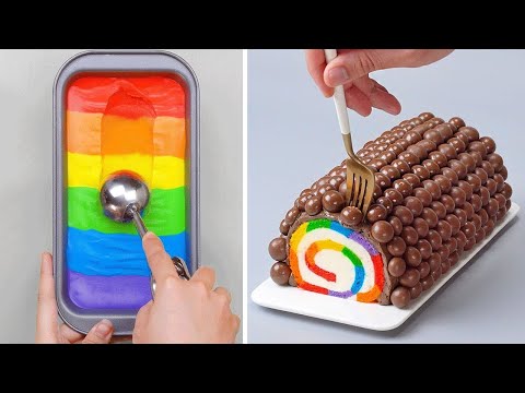 1000+ Yummy Chocolate Cake Decorating Tutorials 😍 The Best Satisfying Rainbow Cake Compilation