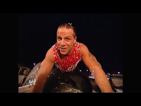 Shawn Michaels & Triple H parking lot brawl - RAW 09 December 2002