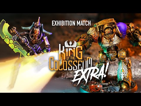 Necrons vs Custodes!  Warhammer 40k 500 point Arena Battle