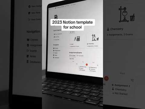 My 2023 notion template for school #notion #notiontemplate #student #study #studentplanner