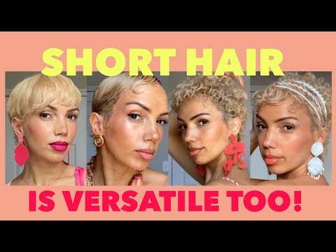 Quick & Easy Short Hairstyles | Curly Pixie Cut Style Inspo