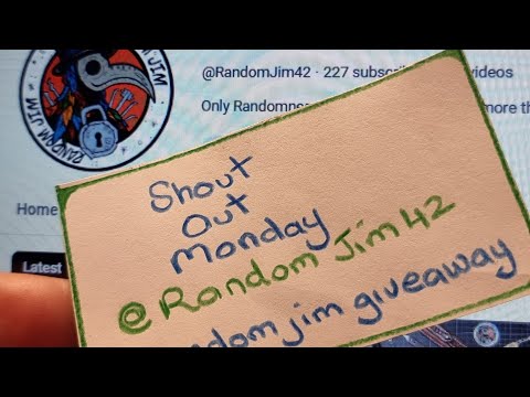 Random ShoutOut Monday for @RandomJim42 | Entry for #RandomJimGiveaway