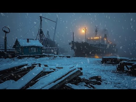 Goodbye Stress & Insomnia to Sleep Instantly With Snowstorm Sounds | Soft Gentle Wind Sounds, Relax