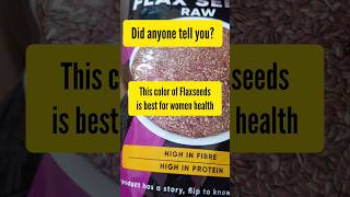 flaxseed benefits for women - brown or golden? #shortsfeed #shortsvideo #shorts