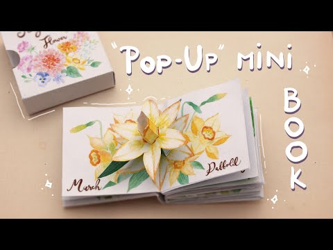 Tiny Miniature pop-up Flower Fairy Book (canon papercraft)