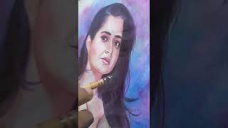 ashika ranganath painting by Abhishek Thirthahalli #ashikaranganath #ashikarangnath  #sandalwood