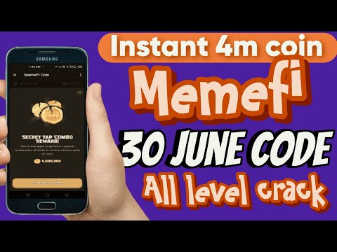 🔥Memefi ( 1-15 Level ) Today 4,000,000 Coins Code,Memefi Secret tap combo Reward,30 June