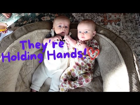 CUTEST Baby Cousins Hold Hands!!