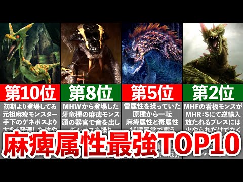 【歴代モンハン】麻痺属性最強モンスターランキングTOP10