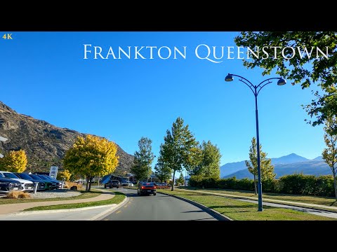 Queenstown New Zealand Autumn Drive 2024 | Frankton Flat To Remarkables Park Shopping Centre 4K